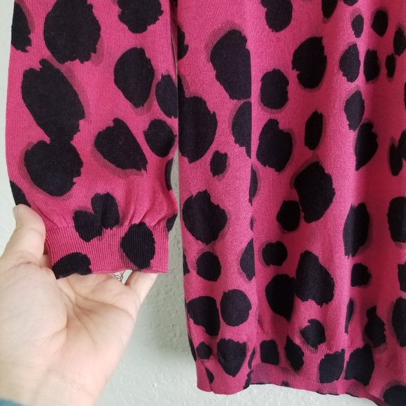 Moschino Cheap And Chic Red Black Spotted Blouse - Picture 3 of 7